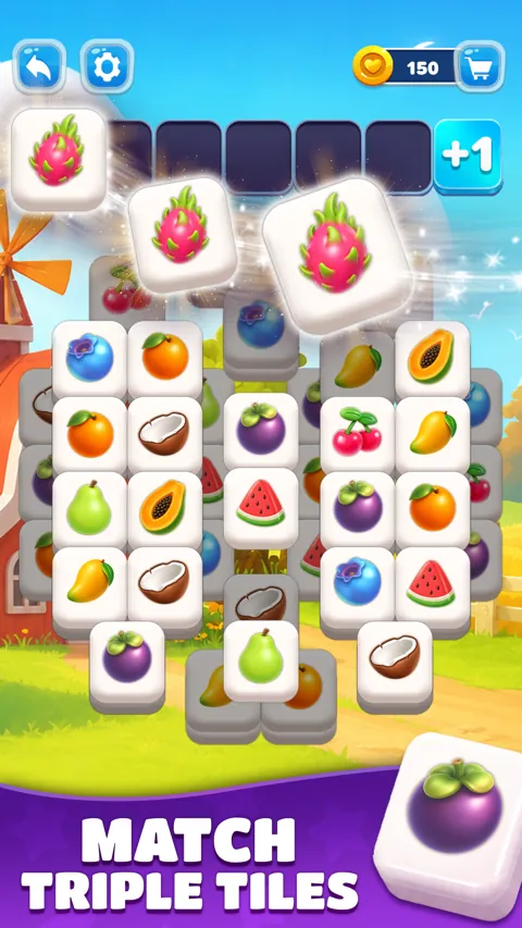 Màn chơi Jolly Tiles với các ô trái cây