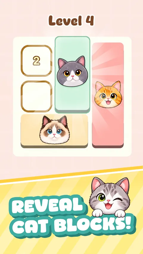 Màn chơi Shikaku Cats với các khối mèo